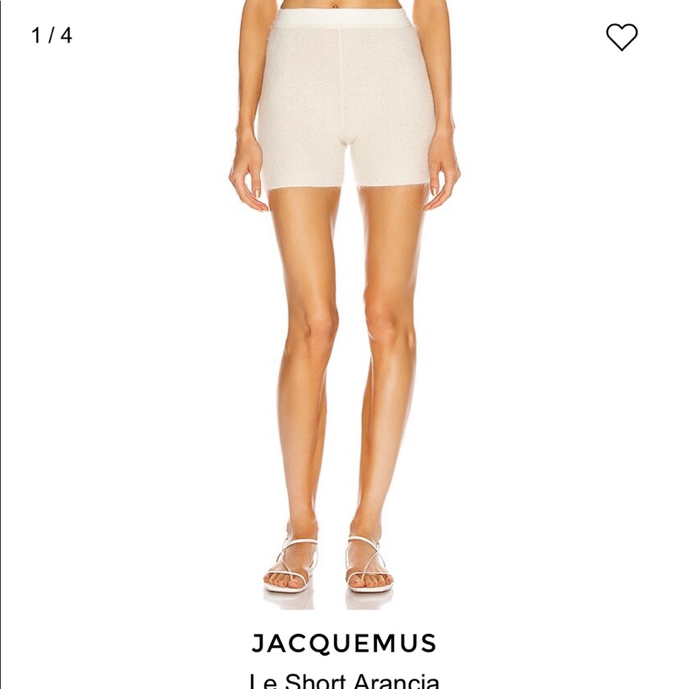 jacquemus le short arancia ecru NWT